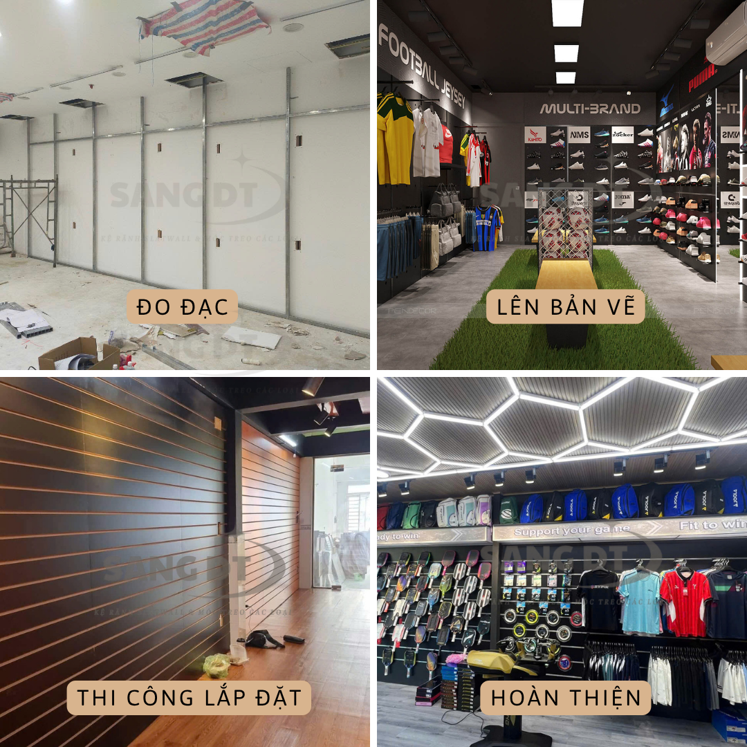 Câu Chuyện Thành Công: Kệ Trưng Bày Slatwall Được Khách Hàng Đánh Giá Cao