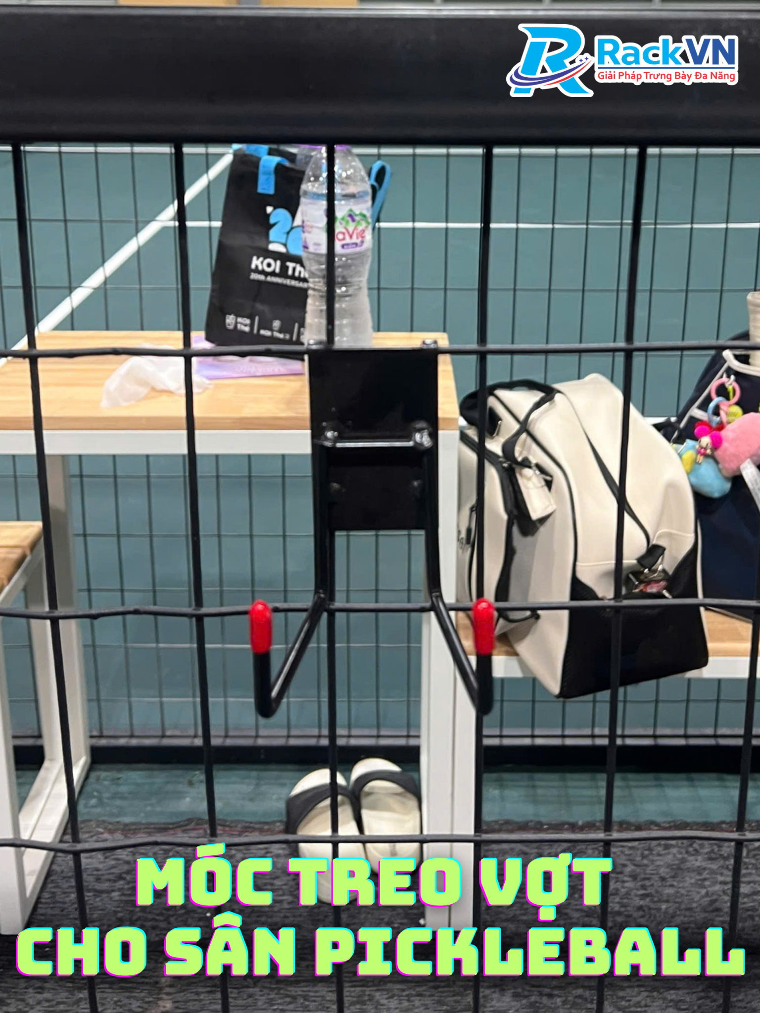 Móc treo cài hàng rào lưới sân Pickleball – Giải pháp tiện lợi giúp sân chơi chuyên nghiệp hơn