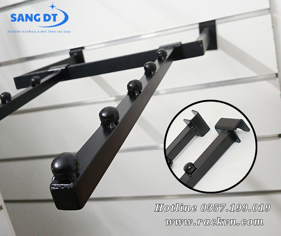 Móc treo 5 bi treo quần áo/balo...cài cây sắt 13x26mm