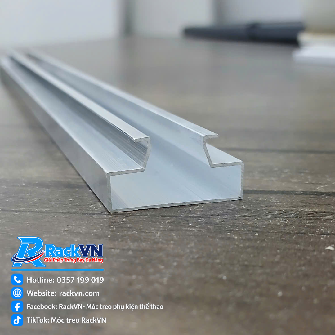 Thanh nhôm cài rãnh Slatwall – MS03