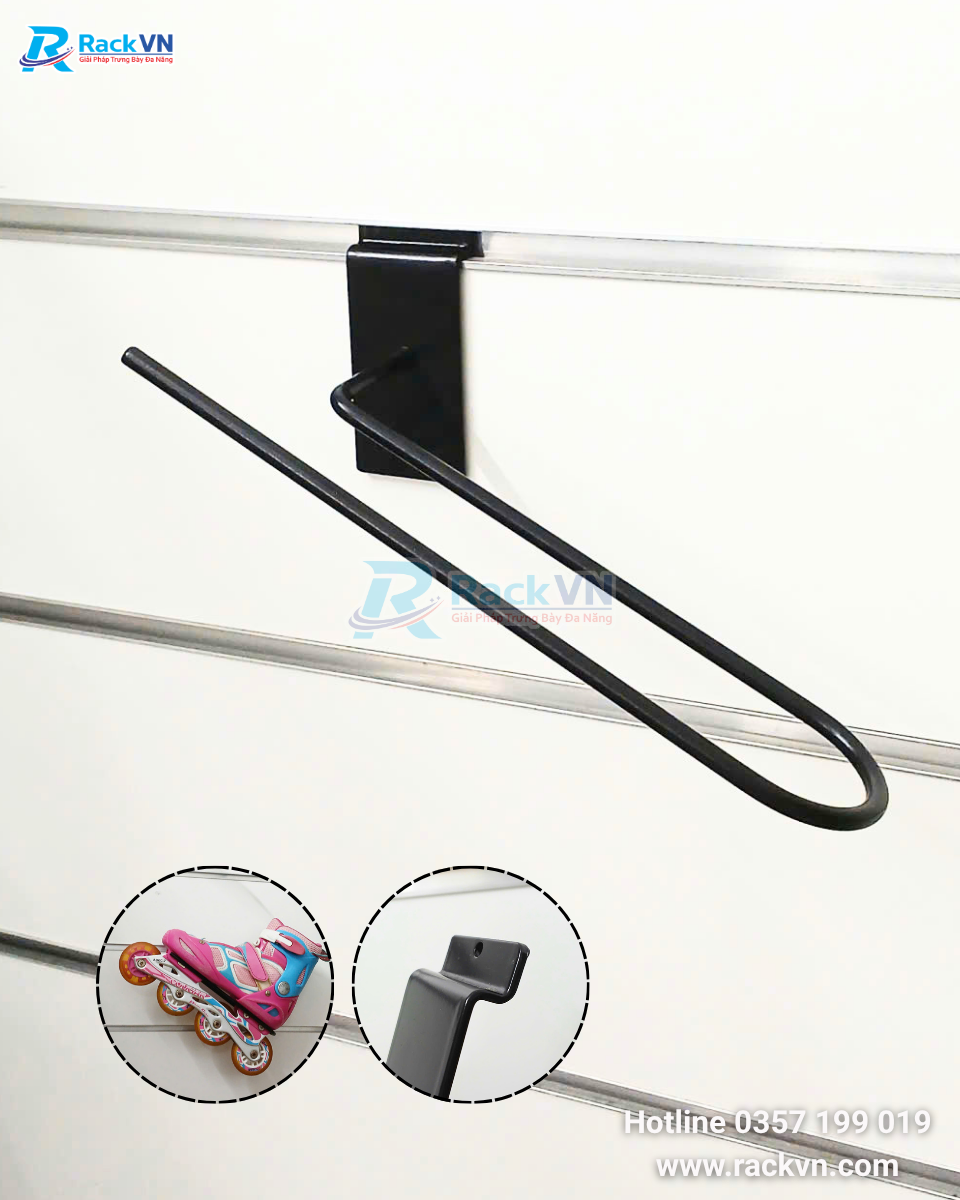 Giá đỡ giày trượt Patin cài kệ rãnh Slatwall
