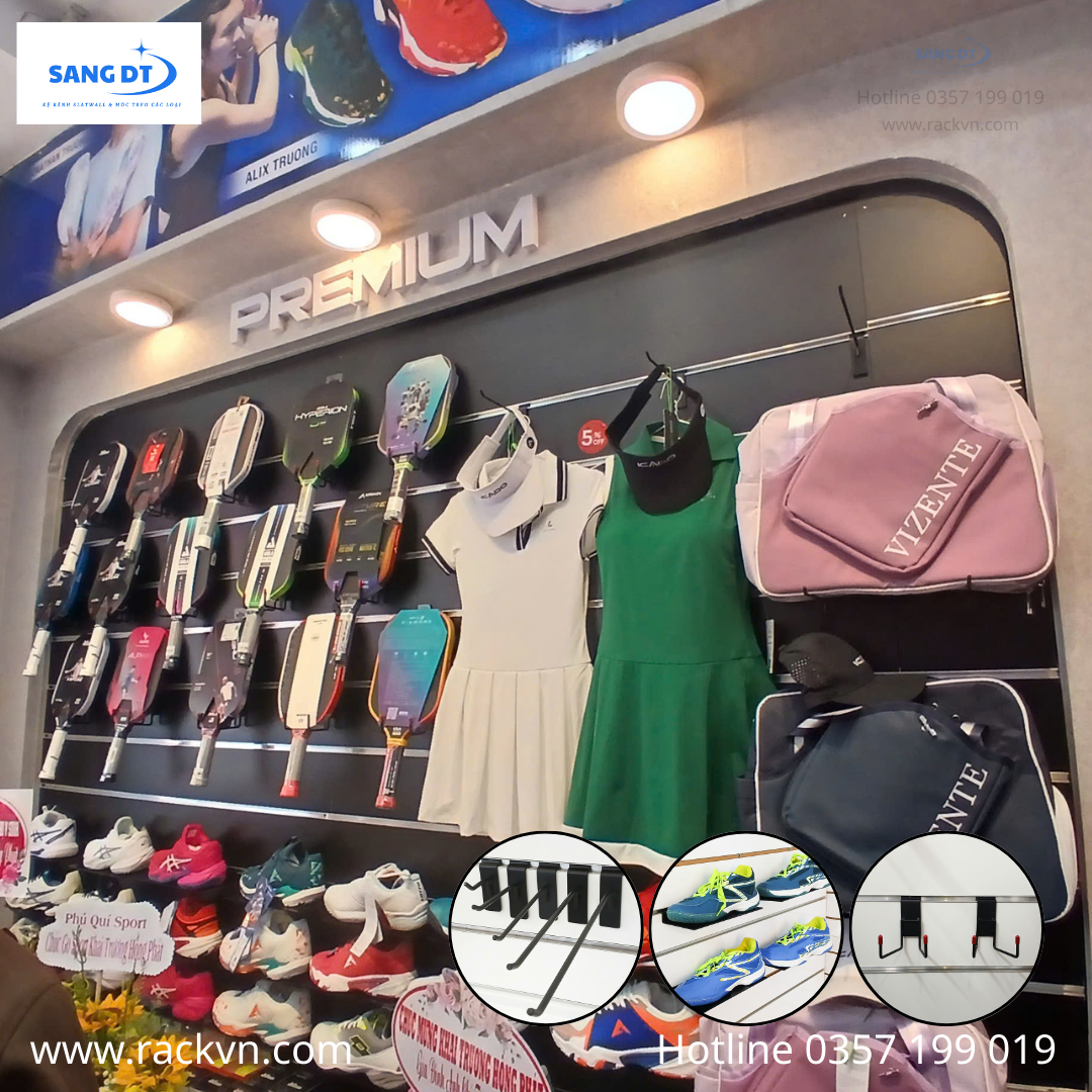 móc đơn cài rãnh - treo quần áo