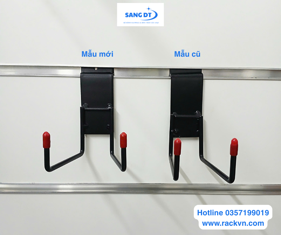 Móc treo được thiết kế lại để cài chắc chắn hơn