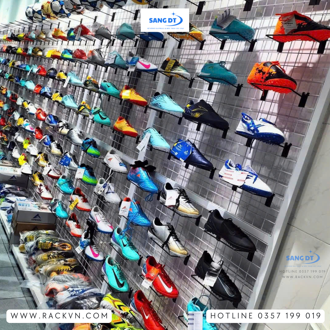 móc treo giày cho kệ lưới