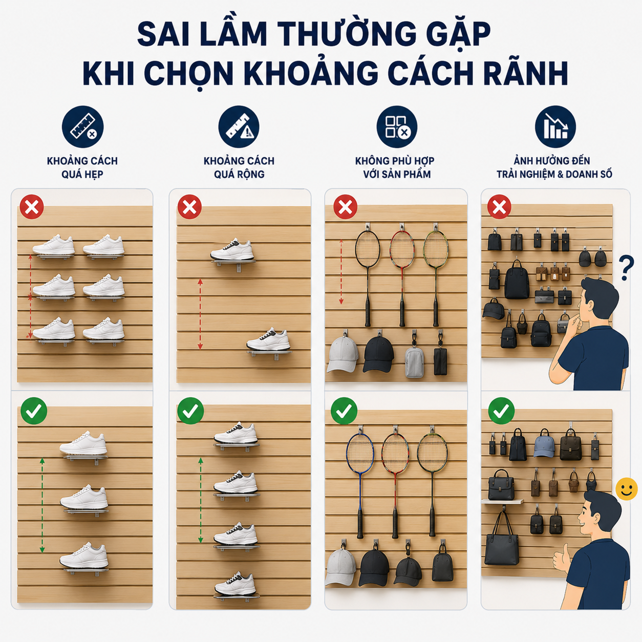 Sai Lầm Thường Gặp Khi Chọn Khoảng Cách Rãnh
