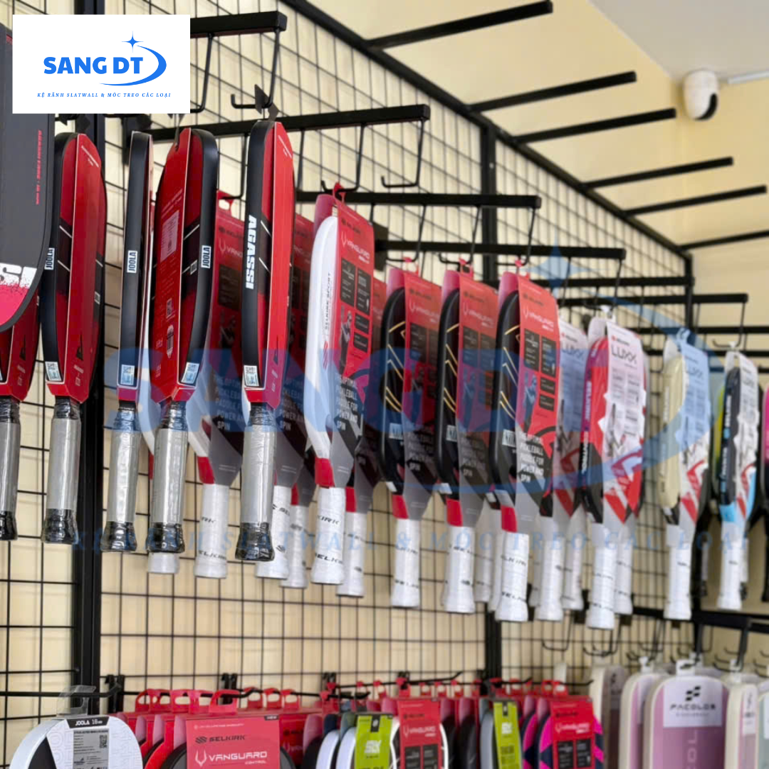 Móc 5 râu riêng biệt treo vợt pickleball