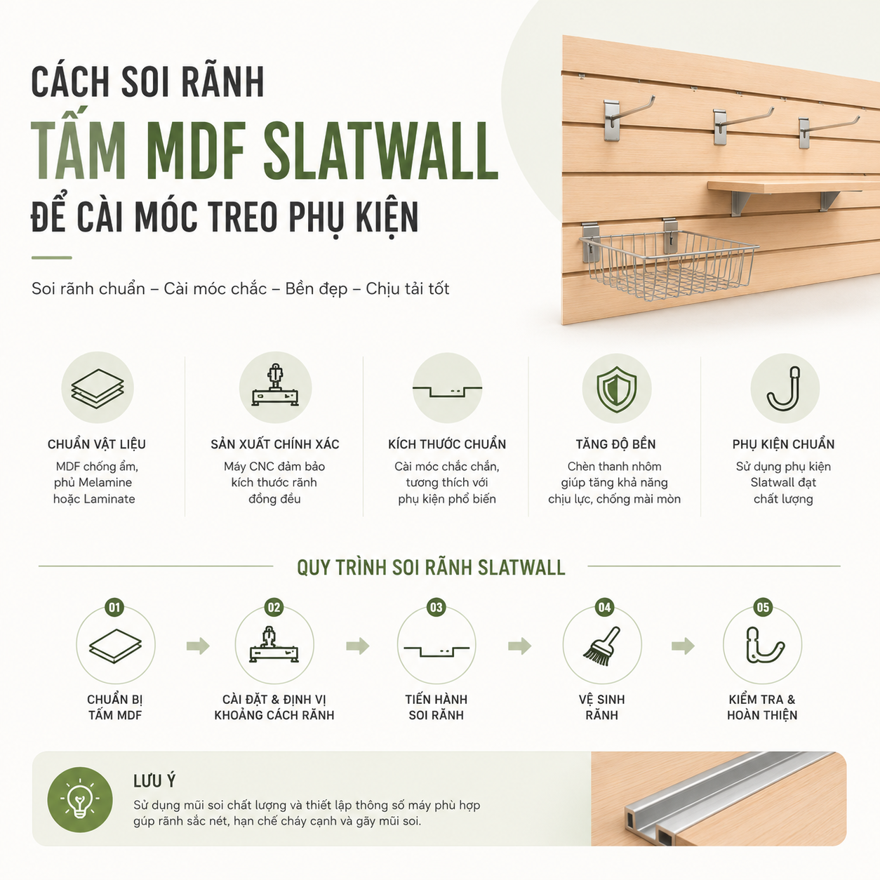 Những lỗi thường gặp khi soi rãnh Slatwall