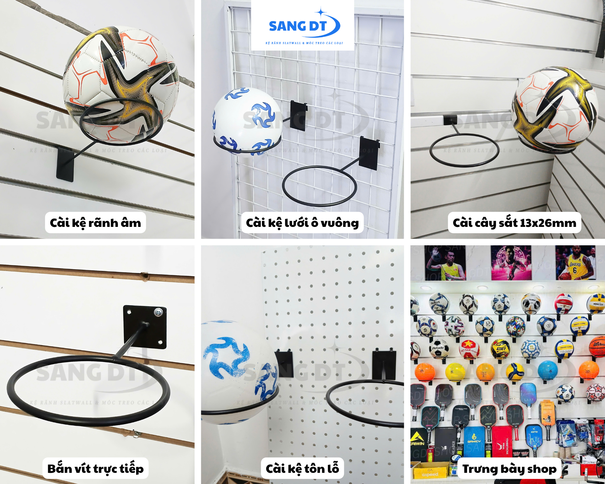 móc treo bóng cho shop bóng đá