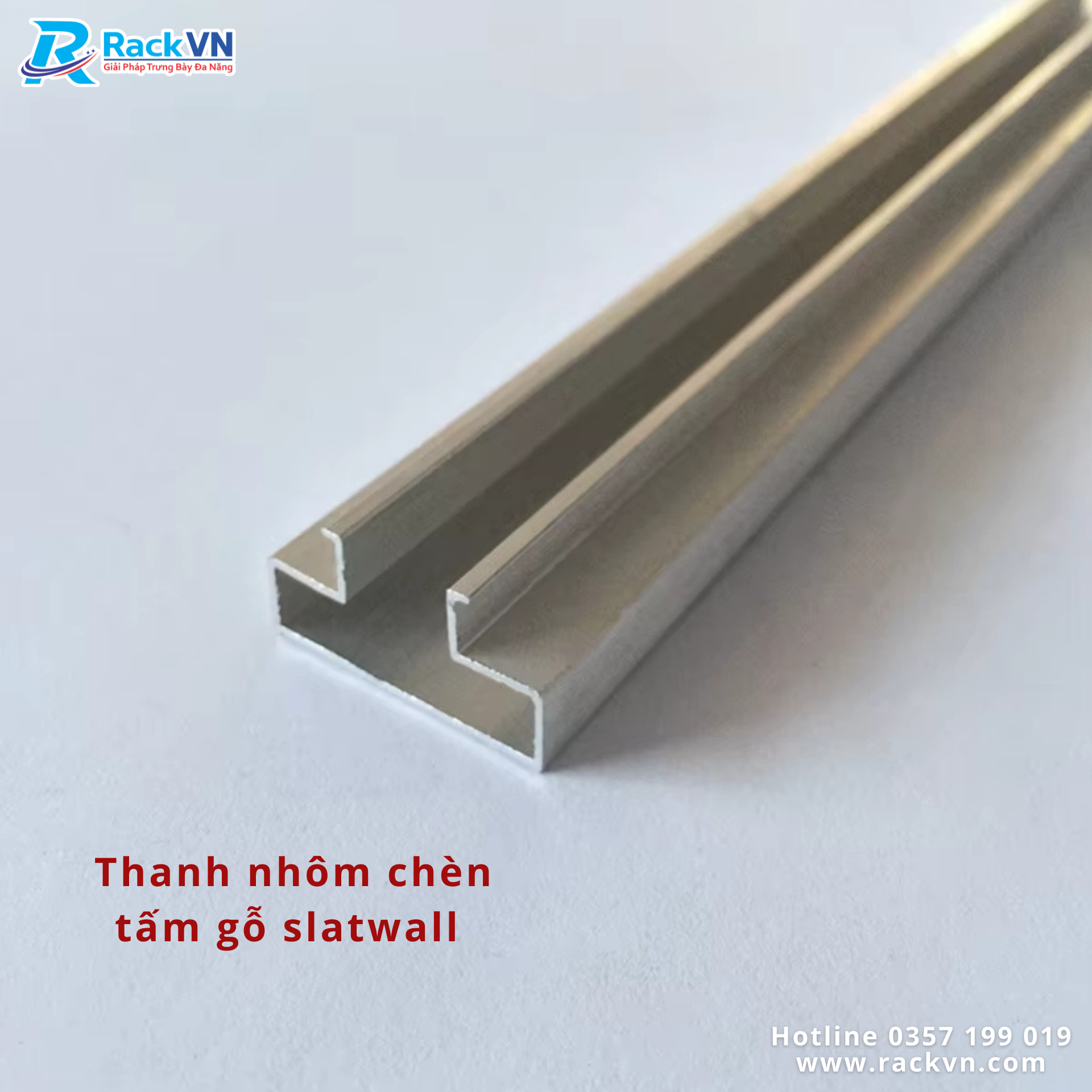 Thanh nhôm cài kệ rãnh Slatwall là gì? Vai trò, ưu điểm và cách lựa chọn đúng