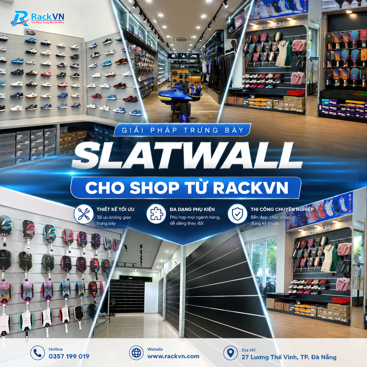 Giải pháp thi công Slatwall từ A-Z – Hướng dẫn thiết kế, lắp đặt và tối ưu trưng bày cho cửa hàng bán lẻ