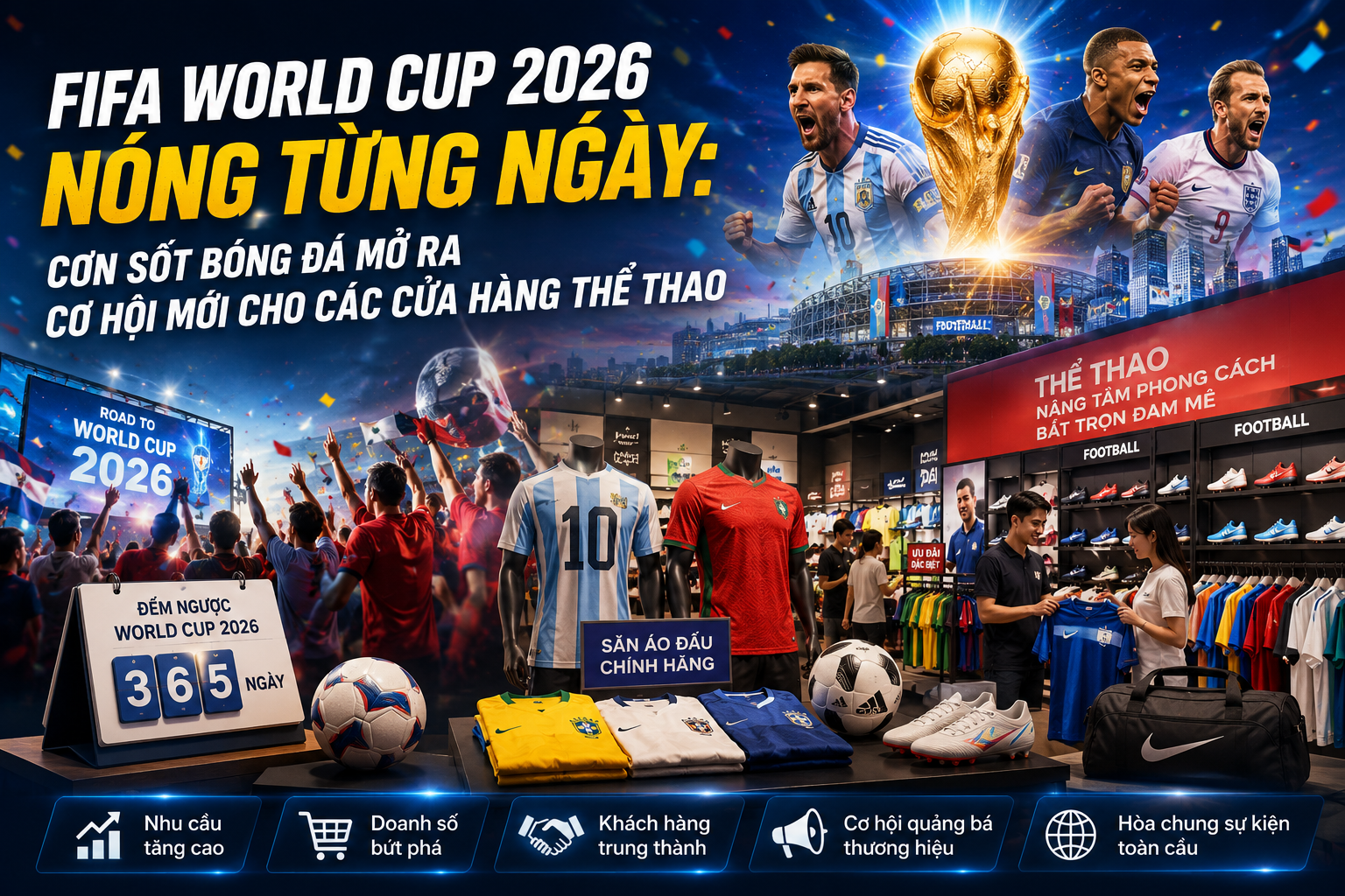 Sức nóng World Cup 2026 lan tỏa mạnh mẽ trên toàn cầu