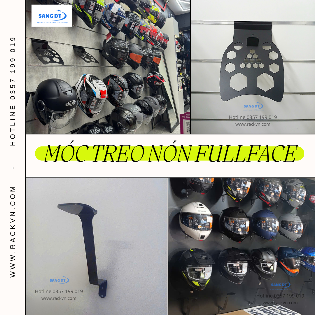 Chiêu Trưng Bày Với Móc Treo Nón Fullface Cho Shop Đồ Phượt Nhỏ Muốn Bội Thu Doanh Số