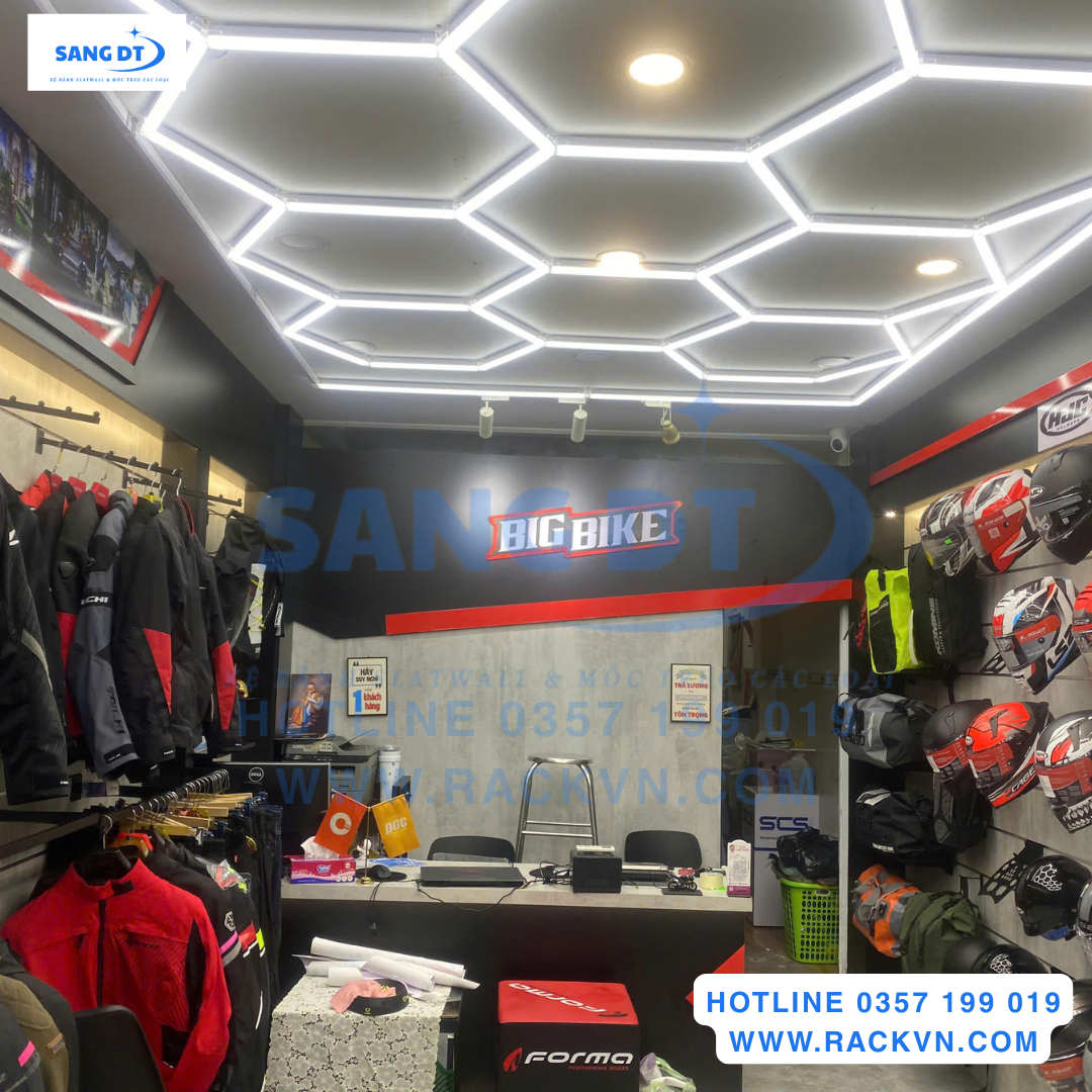 RackVN – Giải pháp trọn bộ cho shop mũ bảo hiểm Fullface
