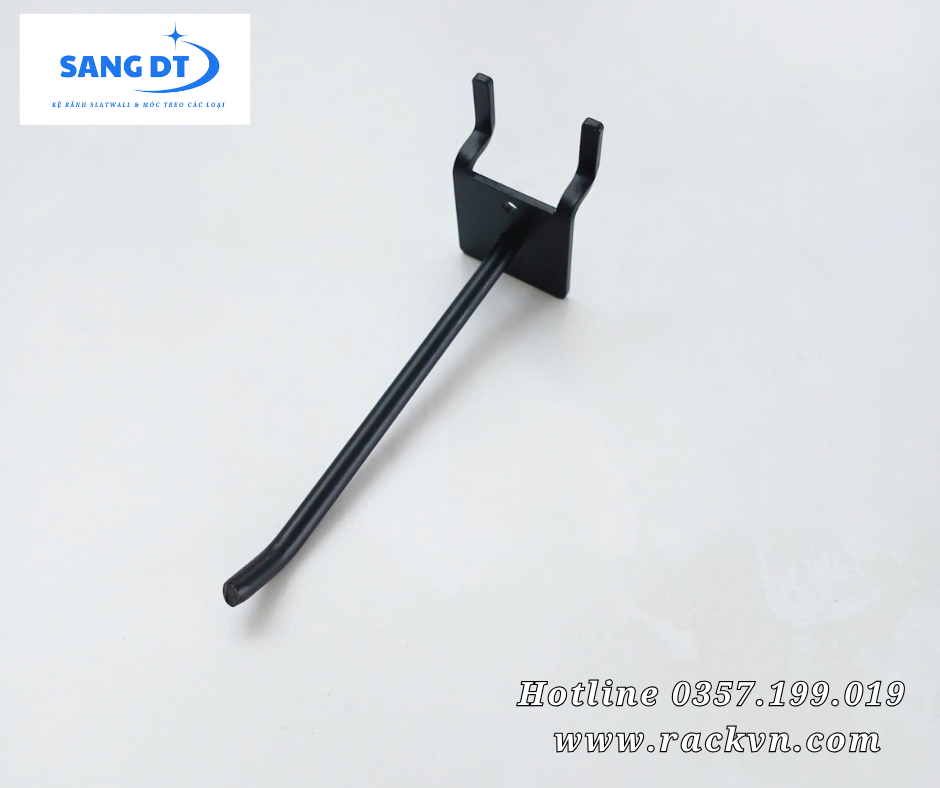 móc đơn treo phụ kiện cài kệ tole lỗ