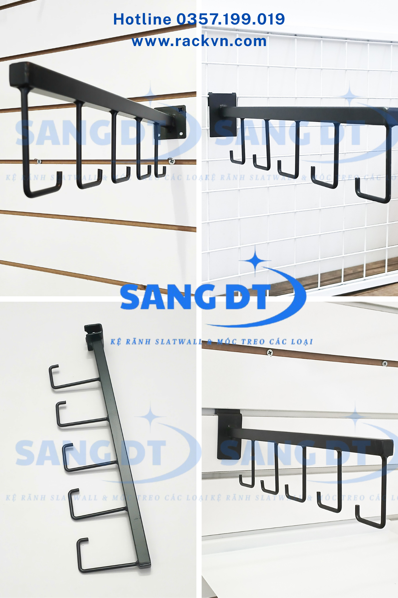 móc treo vợt 5 râu