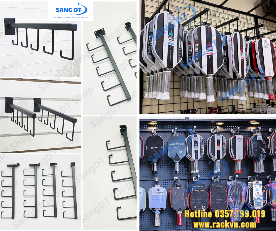 Móc treo dạng râu chất liệu sắt phủ sơn tĩnh điện chống gỉ