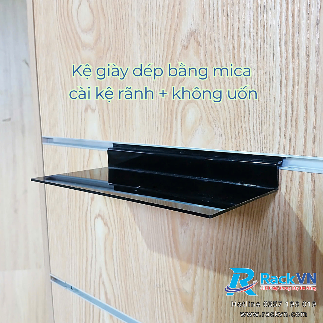 Kệ giày mica mặt phẳng
