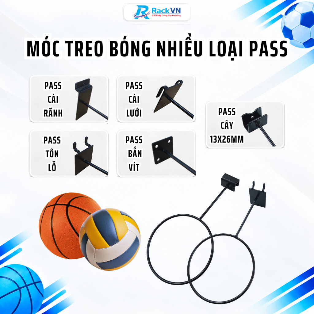  Móc treo bóng thể thao