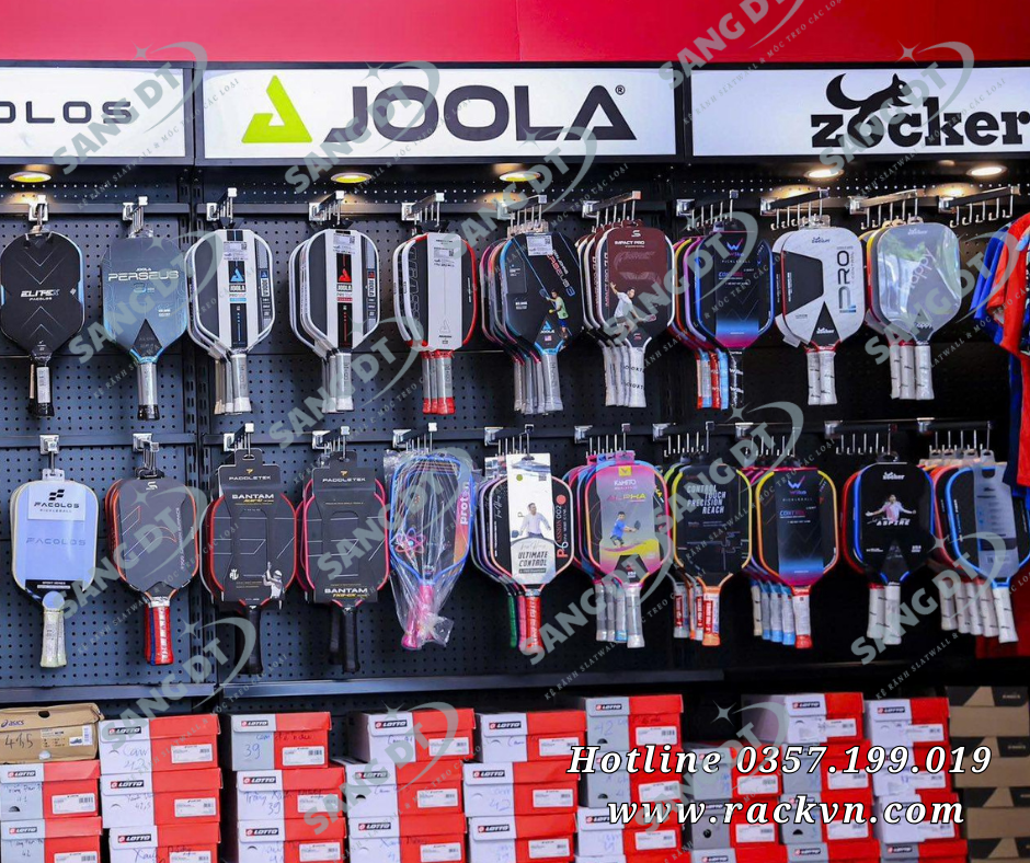 móc 5 râu treo vợt pickleball