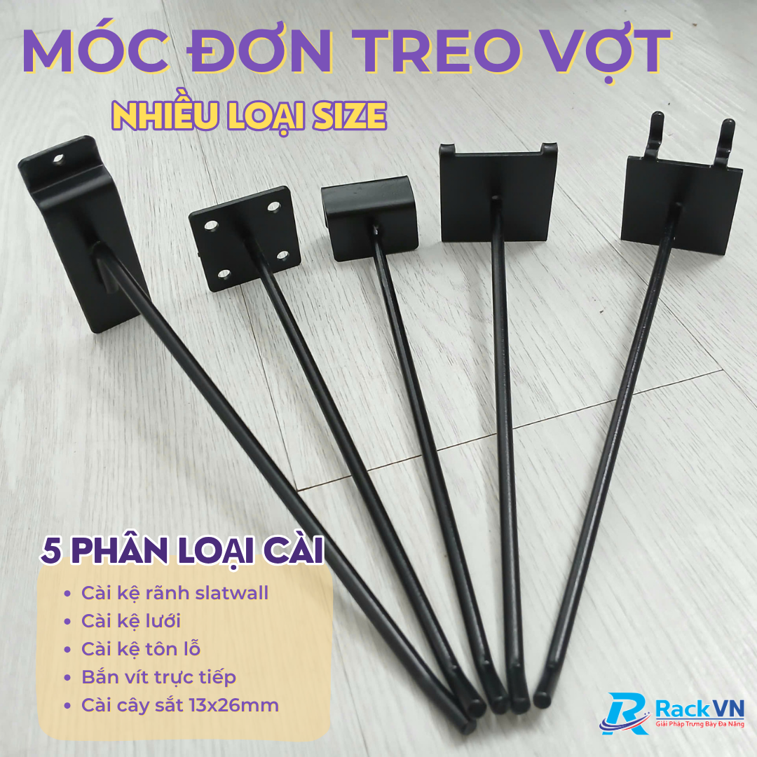 móc treo vợt padel