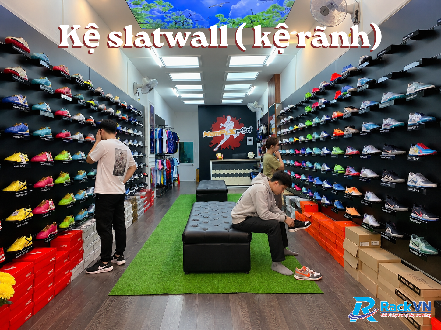 vị trí nên ưu tiên Slatwall trong shop diện tích nhỏ