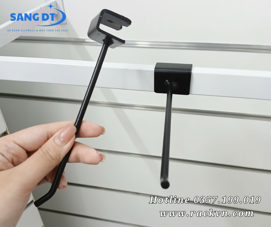 Móc đơn treo phụ kiện cài cây sắt 13x26mm - 15cm