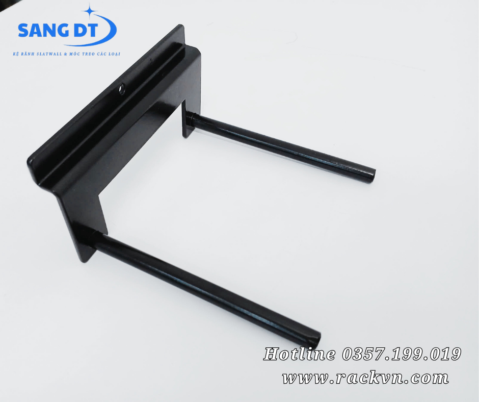 Móc chữ U trưng bày giày dép cài rãnh 