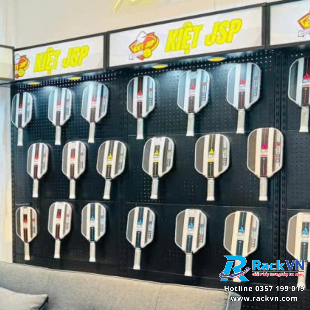 Móc treo vợt cài kệ tôn lỗ