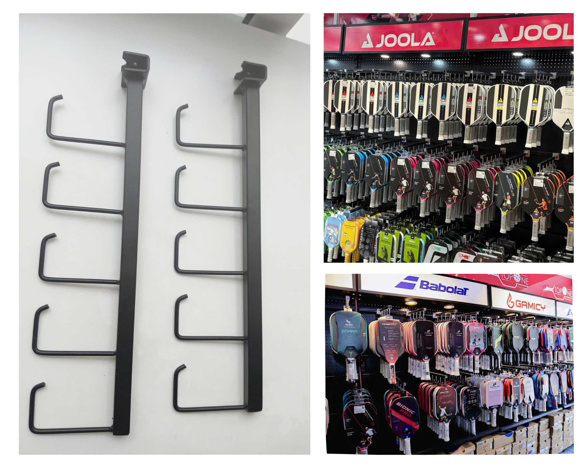 móc treo vợt 5 râu cài cây sắt 13x26mm